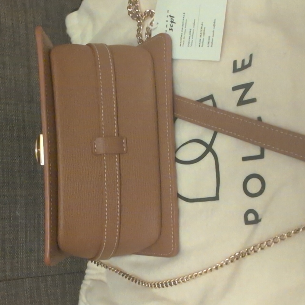 Polene Mini Numero Sept Camel Grained Leather - Picture 4 of 7